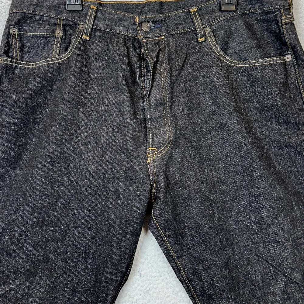 Levis 501 Jeans Mens 40X30 Original Fit Dark Wash Button Fly Red Tab 5 Pockets